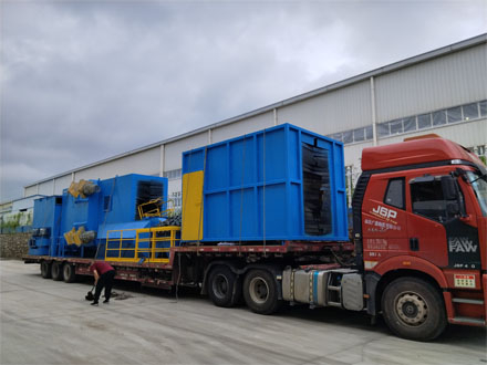 钢结构抛丸机发货