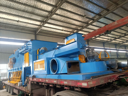 辊道式抛丸机发货