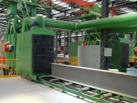 钢结构抛丸机清理不干净问题的解决方案